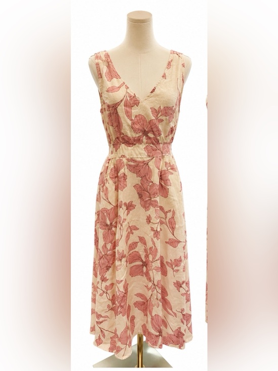 Cynthia Rowley Dresses & Skirts - Cynthia Rowley 100% Linen Floral Midi Dress — Size 8